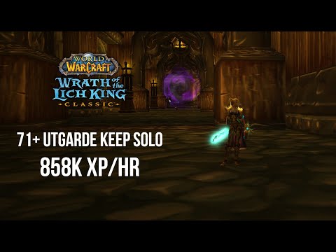 WotLK Utgarde Keep Solo +858k XP/hr | 71+ Prot Paladin