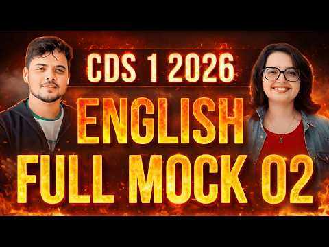 CDS English Mock 2 Explanation Class.  CDS Journey Batch English Mock 2.