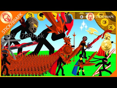 STICKMAN REDBLADES WRATHNAR, XIPHOS, GRIFFON VS FINAL BOSS VAMP | Stick War Legacy Mod | Stick789Apk