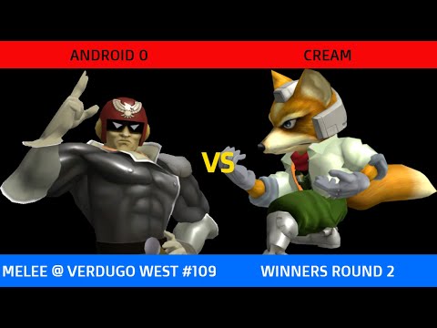 Android 0 (C. Falcon) vs. Cream (Fox) - Verdugo West #109 Winners Round 2 SSBM
