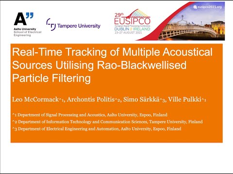 Tracking of Multiple Acoustical Sources - EUSIPCO 2021 Presentation