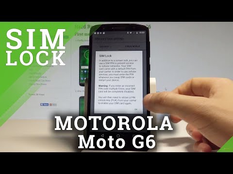 How to Enable / Disable PIN on MOTOROLA Moto G6 - SIM Lock Settings |HardReset.Info