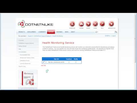DotNetNuke Professional Edition 5.1 Health Monitoring