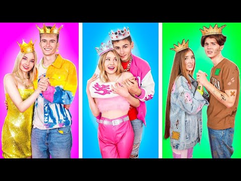 Rich Couple vs. Poor Couple vs. Super Rich Couple | Who is the Best Couple in School?