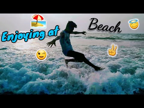 Enjoying at beach ⛱😎 | Navunda beach karnatak | Daivik Mendon |