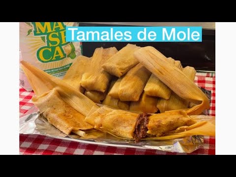 CÓMO HACER TAMALES ROJOS DE MOLE CON POLLO | bien esponjocitos