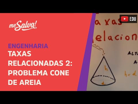 Me Salva! Cálculo - Taxas Relacionadas 2, problema do cone de areia