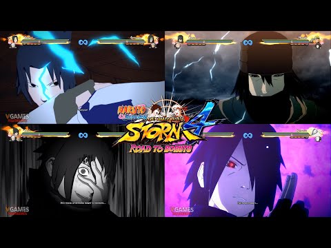 [60 FPS] All Sasuke Uchiha Ultimate Jutsu | Naruto Ultimate Ninja Storm 4 Road To Boruto