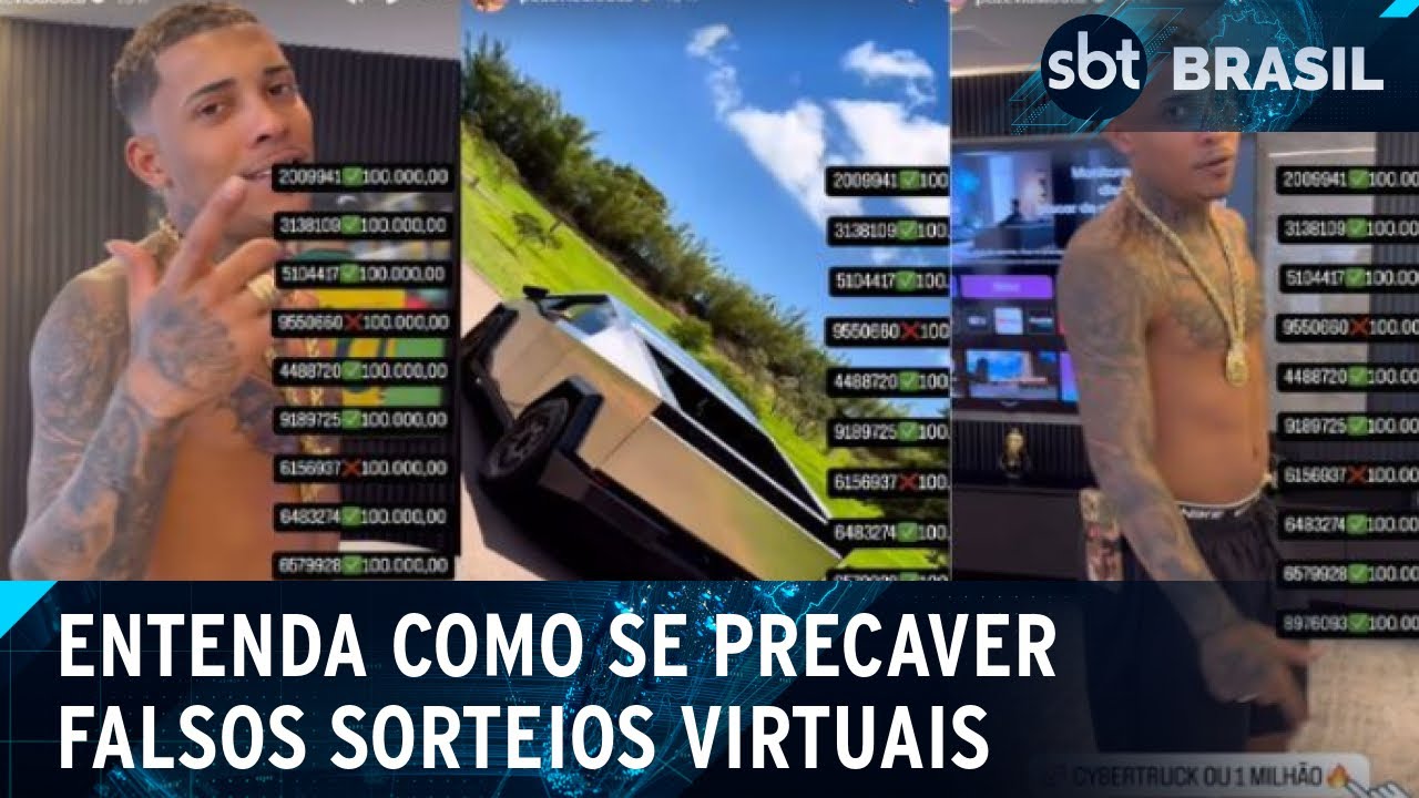 Postagens divulgam sorteios virtuais e rifas ilegais; entenda os casos | SBT Brasil (02/11/24)