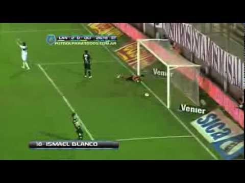 Gol de Blanco. Lanús 2 - Olimpo 0. Fecha 5. Torneo Inicial 2013. Fútbol Para Todos