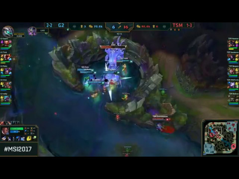 TSM vs G2 Baron SICK FIGHT @MSI 2017 Group Stage Day 3