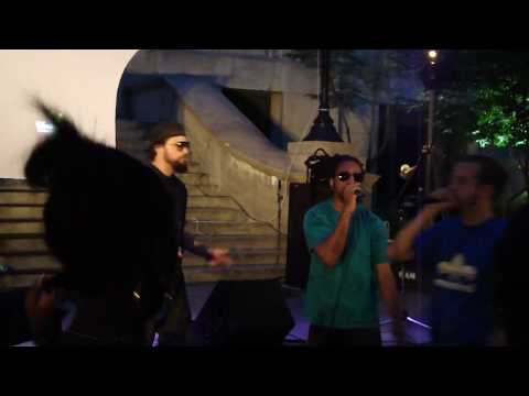 Rael da Rima em Montreal - improviso com Nomadic Massive