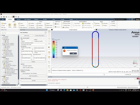 Floating Point Exception Error Part I || Ansys || Global Courant Number | @Ayush.Bhagat