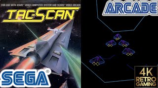 Tac-Scan Arcade ( Sega 1982 ) 4k Gameplay