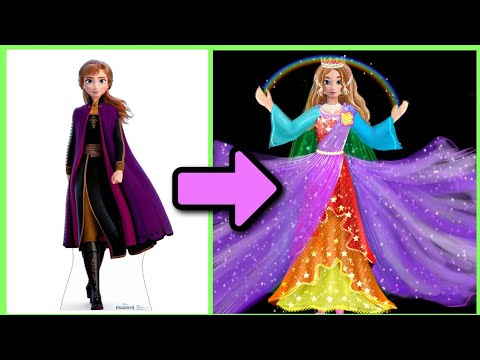 Anna Transformation- Disney Princess Frozen- Glowup Art-Transform Them