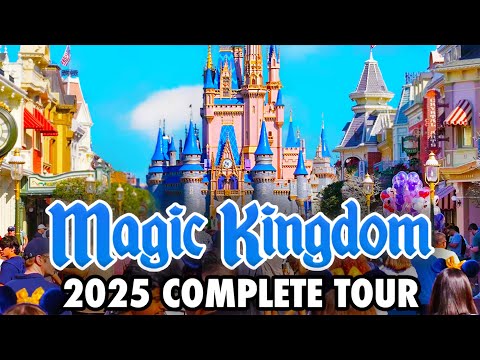 Magic Kingdom 2025 - Walkthrough & Rides at Walt Disney World [4K]