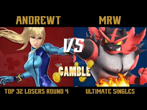 The Gamble Top 32 Losers Round 4 - AndrewT (Zero Suit Samus) vs. MRW (Incineroar) - SSBU
