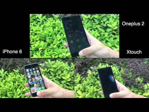 Bluboo Xtouch Fingerprint ID VS Oneplus 2 VS iPhone 6 (press-style front fingerprint ID)