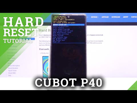 How to Factory Reset in CUBOT P40 – Erase Personal Data