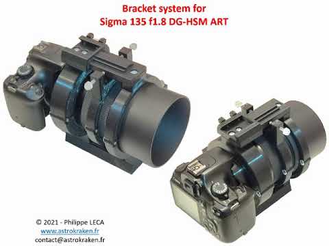 Astrophoto bracket for Sigma 135 f1.8 DG-HSM ART