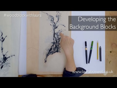 Japanese Woodblock With Laura Episode 12 - Developing the Background Blocks