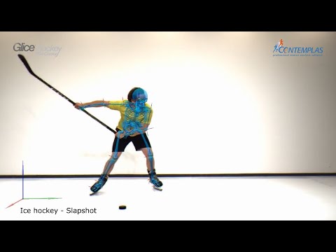 3D markerless tracking: ice hockey - technique drills // CONTEMPLAS MULTI CAMERA SYSTEM®