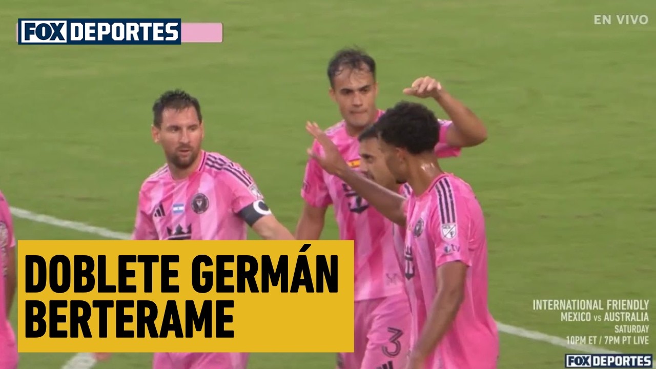 😎DOBLETE Germán Berterame con ASISTENCIA de Lionel Messi | Inter Miami 3-3 Philadelphia Union | MLS