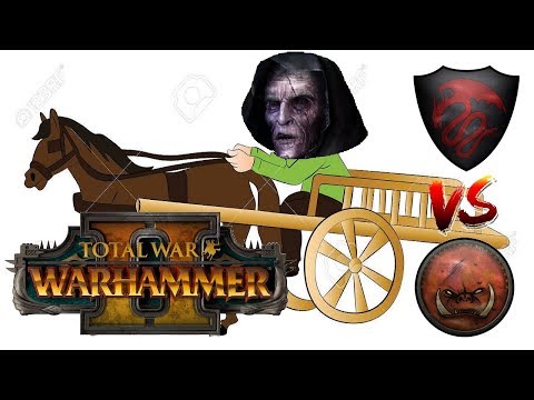 Vampire Counts vs Greenskins | THE GHORST FAMILY CART - Total War Warhammer 2