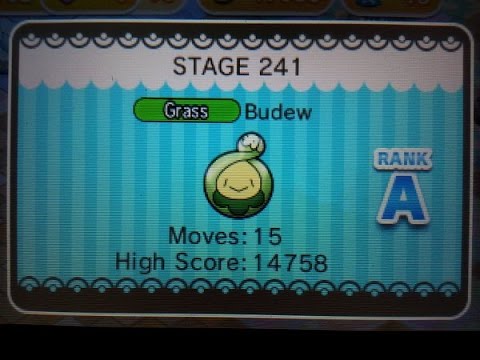 Budew catch stage 241 (Pokemon Shuffle)