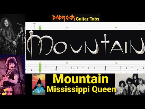 Mississippi Queen - Mountain - Guitar + Bass TABS Lesson