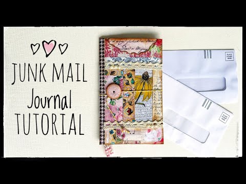 How To Use Junk Mail Envelopes To Make A Shabby Style Junk Journal - Tutorial - Gift Making