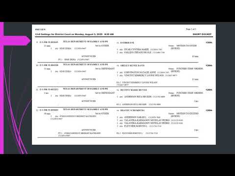 Rapides Parish Court Docket