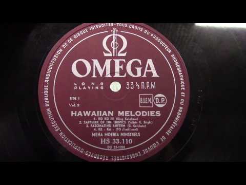 25 cm.LP: Mena Moeria minstrels: Hawaiian melodies deel 1. (1956).