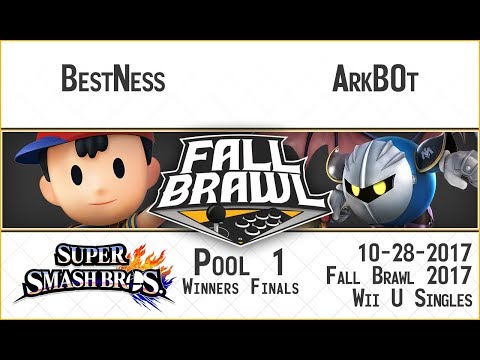 Fall Brawl 2017: BestNess (Ness) vs. ArkB0t (Meta Knight) - SSB4 Singles Pool 1 Winners Finals