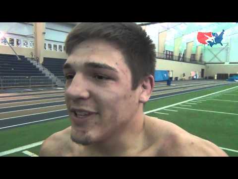 Ian Miller wins 2014 University Freestyle Nationals at 74 kg