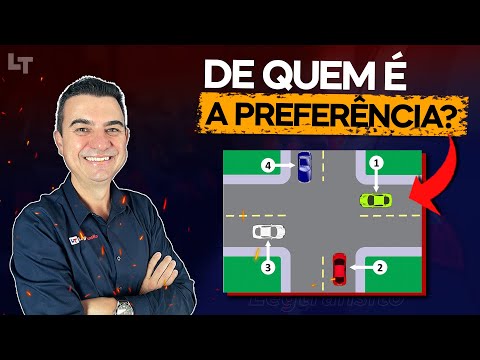 De quem é a PREFERÊNCIA no Cruzamento 4 Carros vindo de TODAS AS DIREÇÕES? #RonaldoCardoso