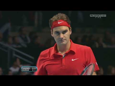 World Tour Finals 2010 RR2 - R.Federer vs A.Murray Highlights