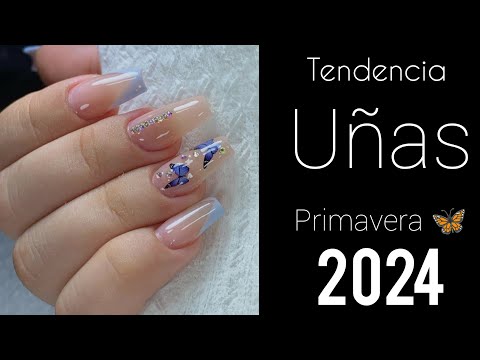 TENDENCIA UÑAS PRIMAVERA 🦋 2024#diseñosdeuñas #desingnails #uñasdecoradas #uñasdecoradas #artnails