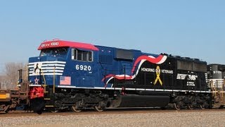preview picture of video 'Amazing RS5T horn on Veterans NS #6920 leading 255!!!!!! (12/18/2012)'