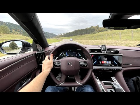 DS 9 Rivoli+ 2021 (E-TENSE 225) | POV Driving | French Luxury Flagship