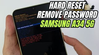 How to Hard Reset Samsung Galaxy A34 5G | Removing Password Unlock