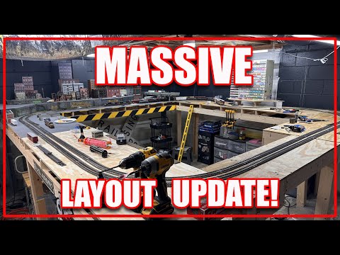 YES! I'm CRAZY!! MASSIVE Model Railroad Layout Update!