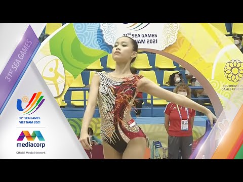 Katelin Heng's Women's Individual All-Around Final (Ribbon) routine | Gymnastics | SEA Games 2021