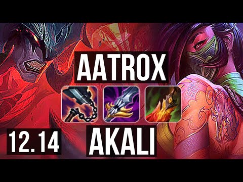 AATROX vs AKALI (TOP) | 6/1/4, 800+ games, 1.0M mastery, Dominating | EUW Master | 12.14