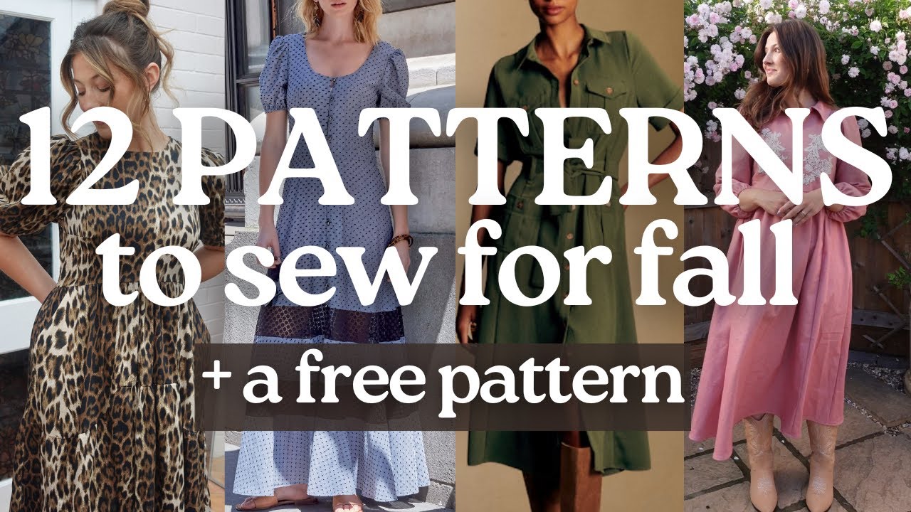 12 sewing patterns to make for Autumn 🍂 My Big 5 picks to sew your fall wardrobe  + a FREE pattern