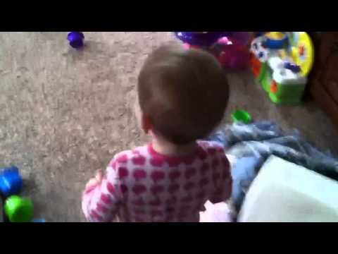 Fainting goats? Nope but a baby who acts like one.