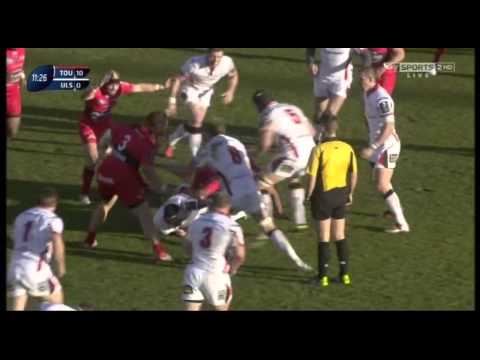 ERCC RC Toulon v Ulster 17/01/2015 Paddy Jackson Try