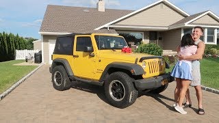 SURPRISING MY GIRLFRIEND WITH HER DREAM CAR!! (SHE CRIED)