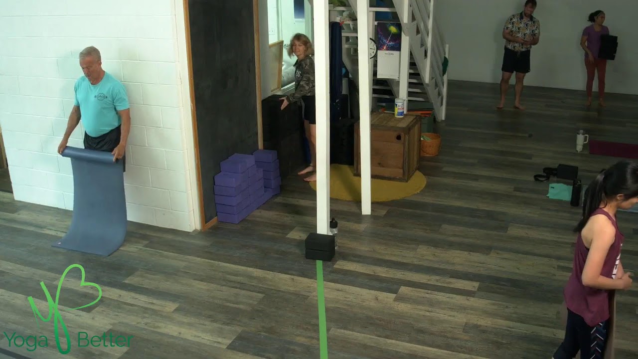 Level 1 - 6:15pm w/ ANDREW 7.25.24 YOGA BETTER ON LINE! (class starts @ 00:05:00; audio stops @ 00:49:30; ends @ 01:03:14)