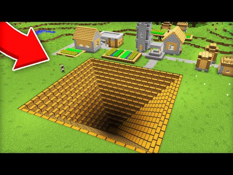 ОТКУДА В НАШЕЙ ДЕРЕВНЕ ОГРОМНАЯ ЯМА ИЗ СУНДУКОВ В МАЙНКРАФТ | Компот Minecraft